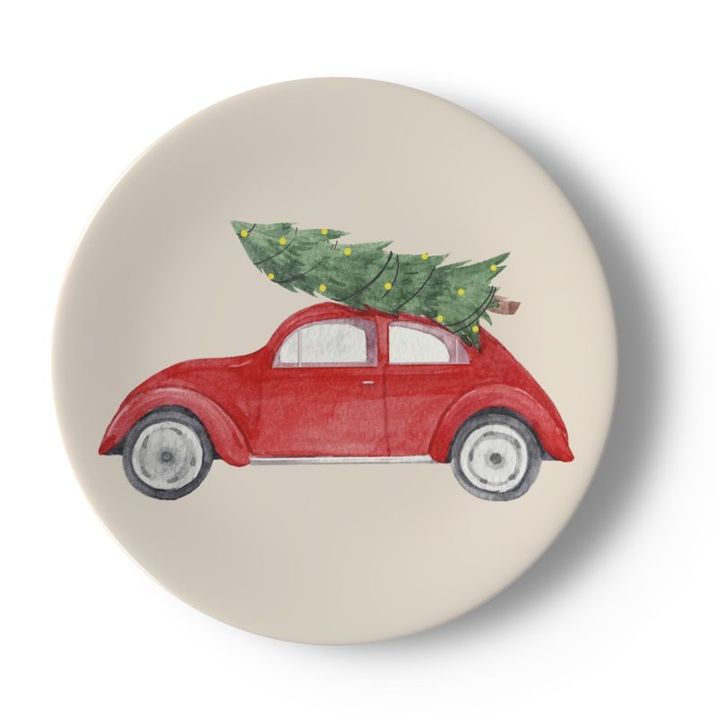 Classic Christmas Scene Plate